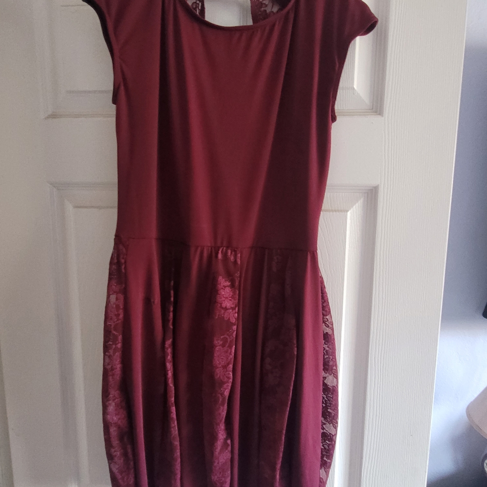 Weissman Burgundy Formal Dress